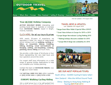 Tablet Screenshot of outdoortravel.com.au